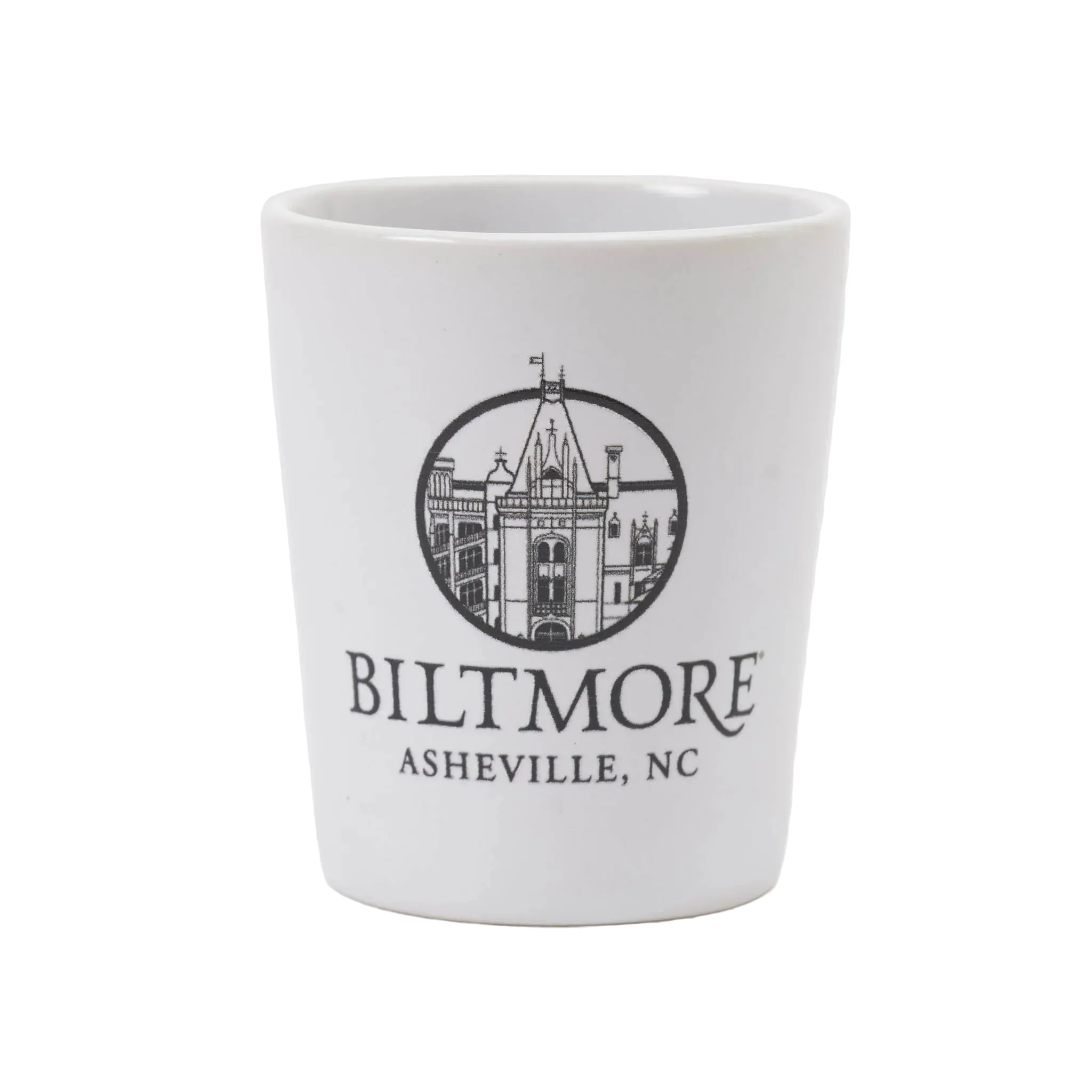 Biltmore Ceramic Shot Glass – White