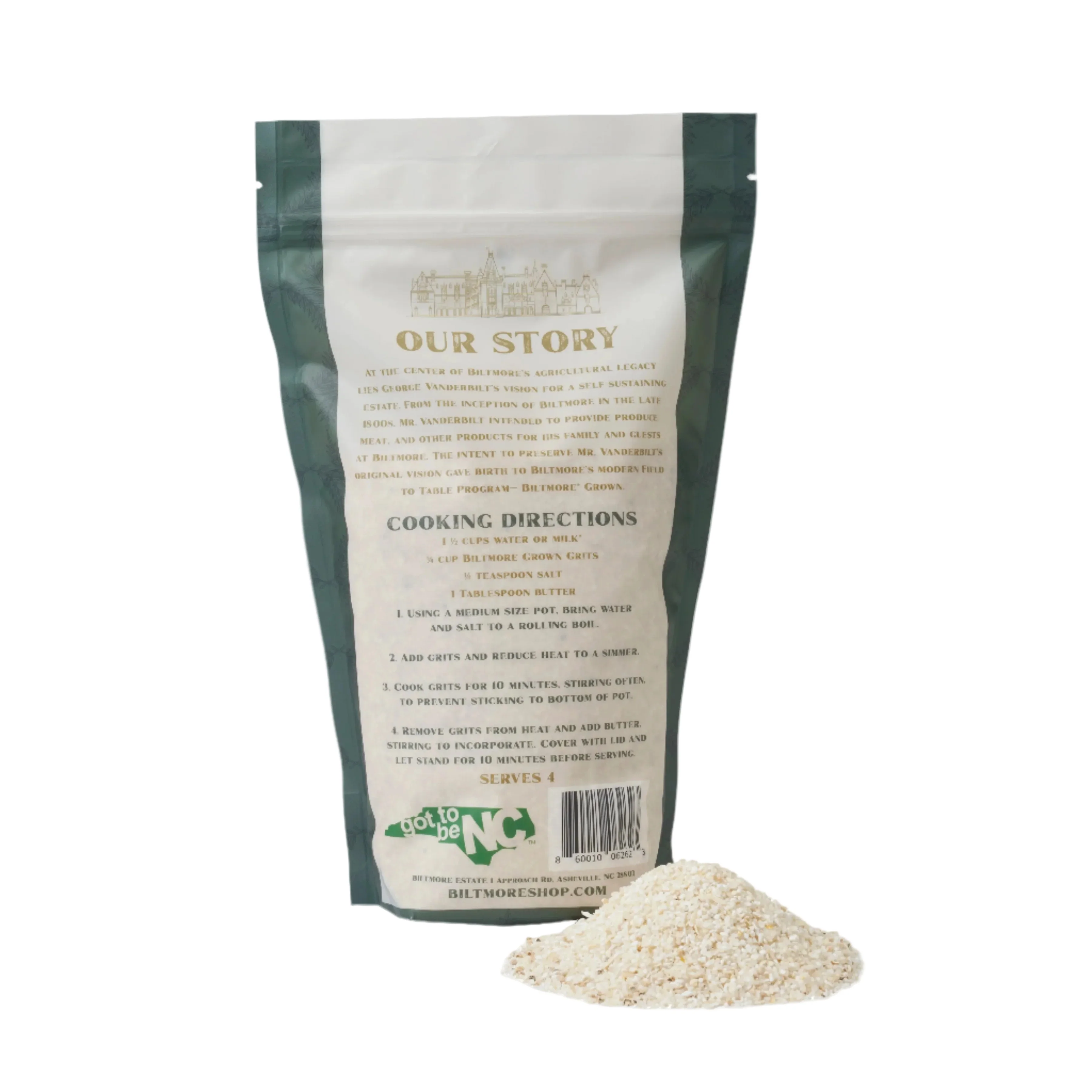 Biltmore® Grown Stone-Ground White Corn Grits - Image 3