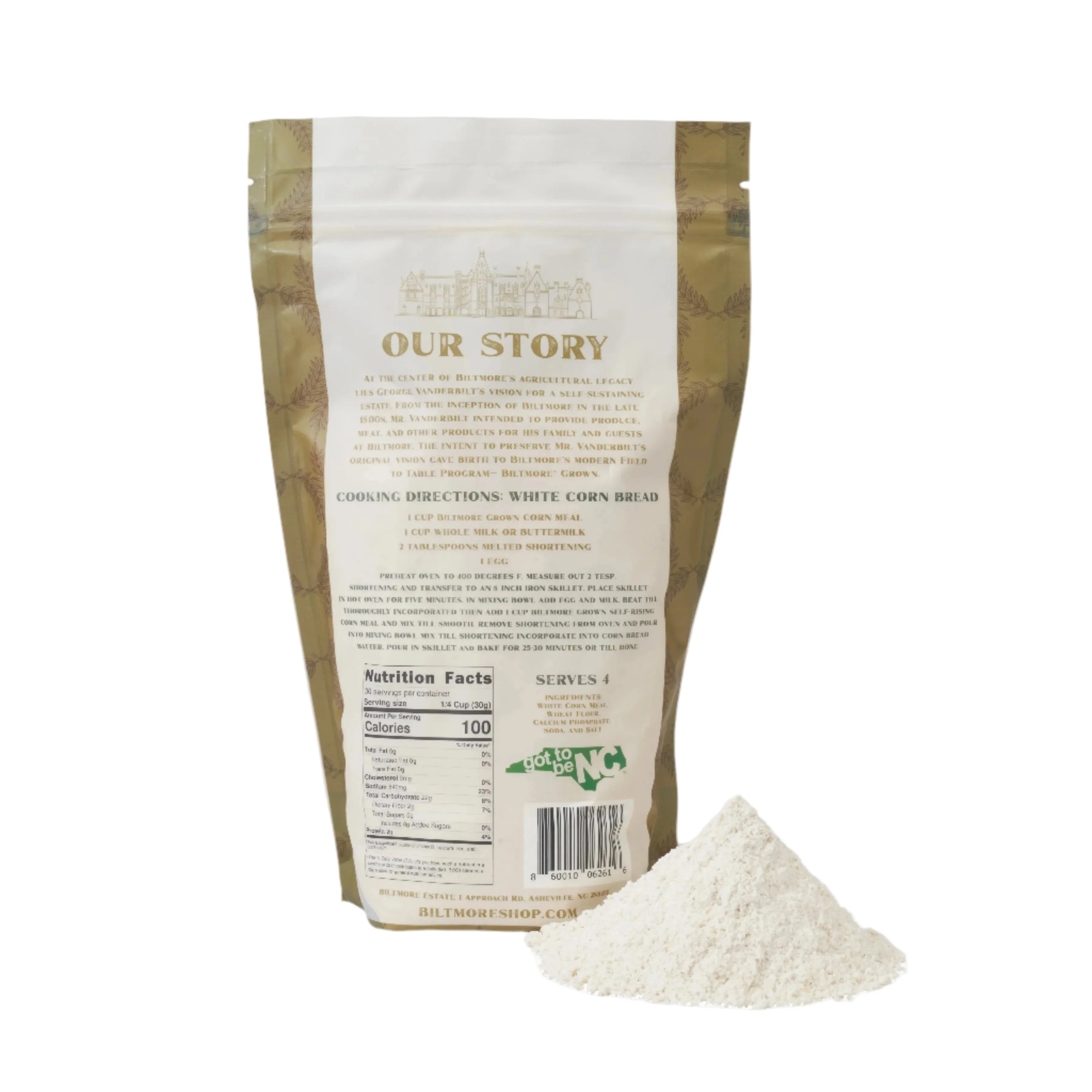 Biltmore® Grown Stone-Ground Self-Rising White Cornmeal - Image 3