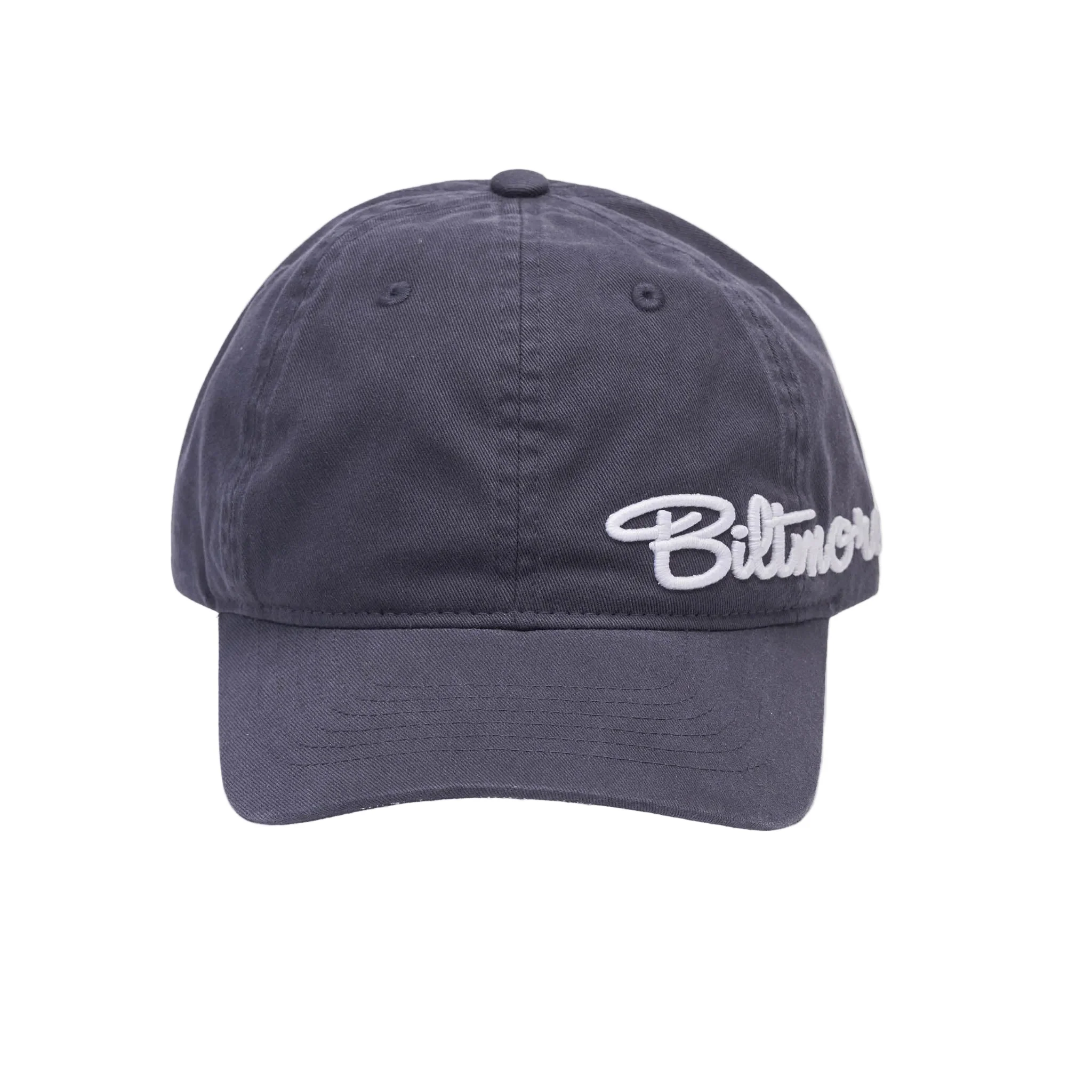 Biltmore Hat – Navy Blue, White Script - Image 2