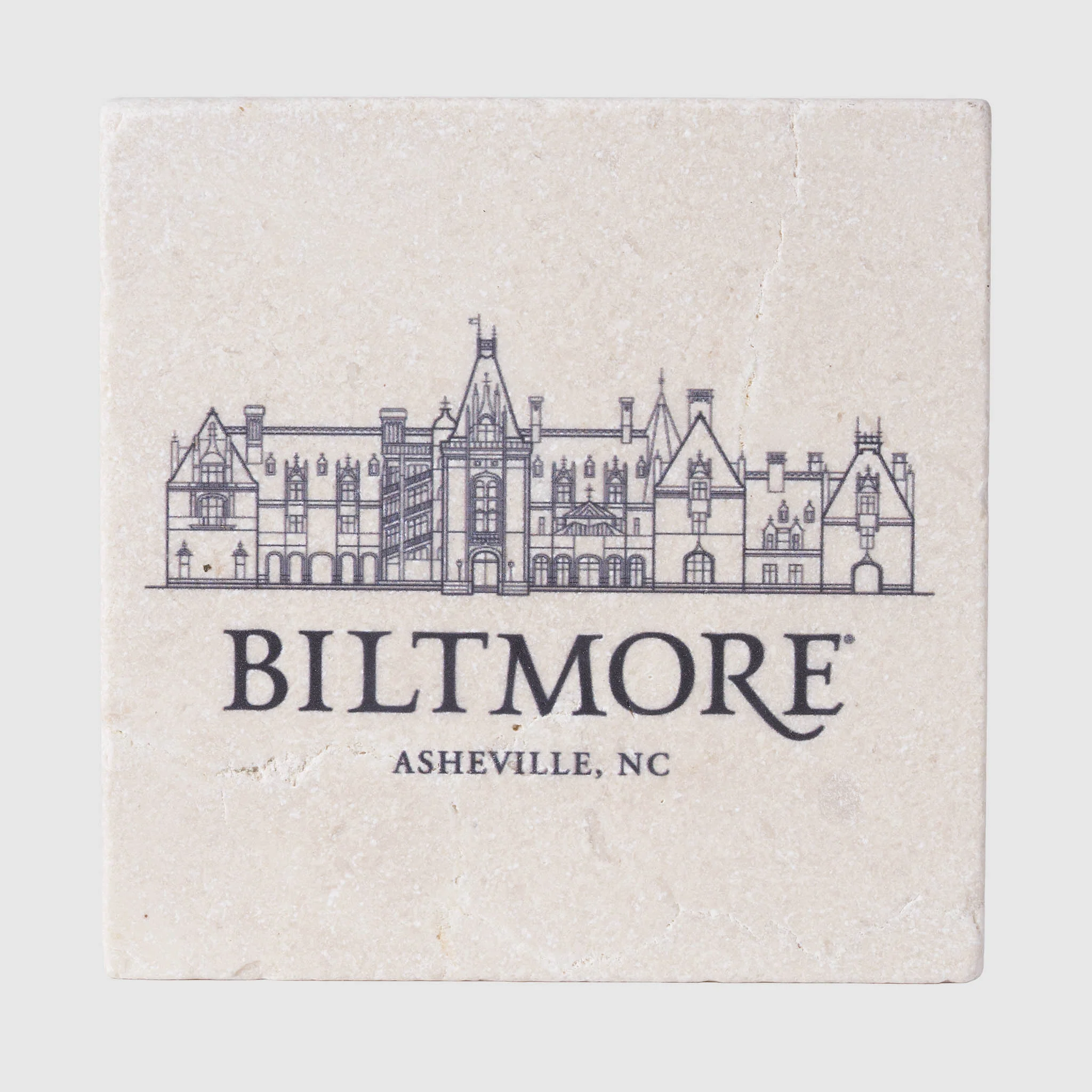 Biltmore House Façade Coaster – Stone - Image 2