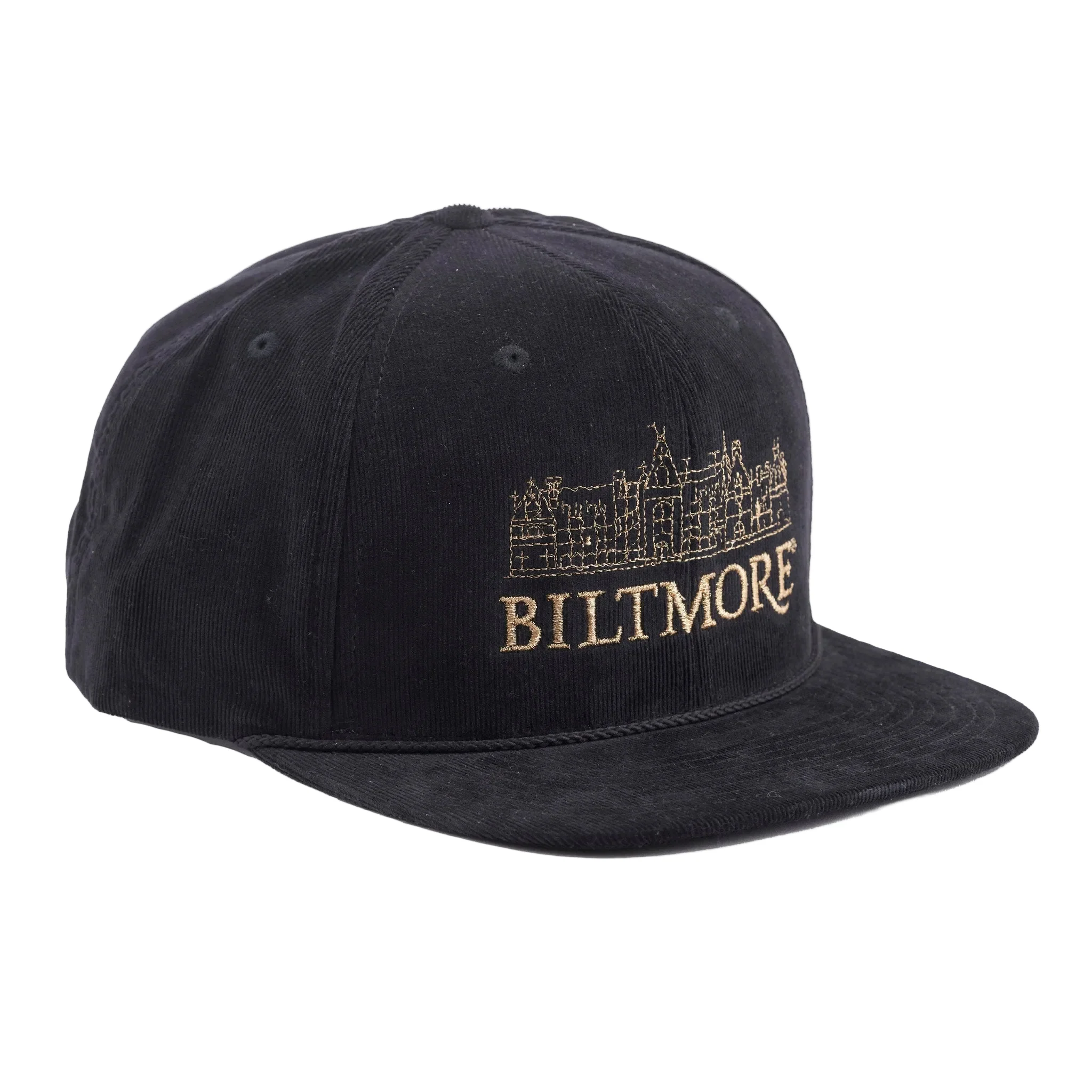 Biltmore House Snapback Hat – Black with Gold - Image 2