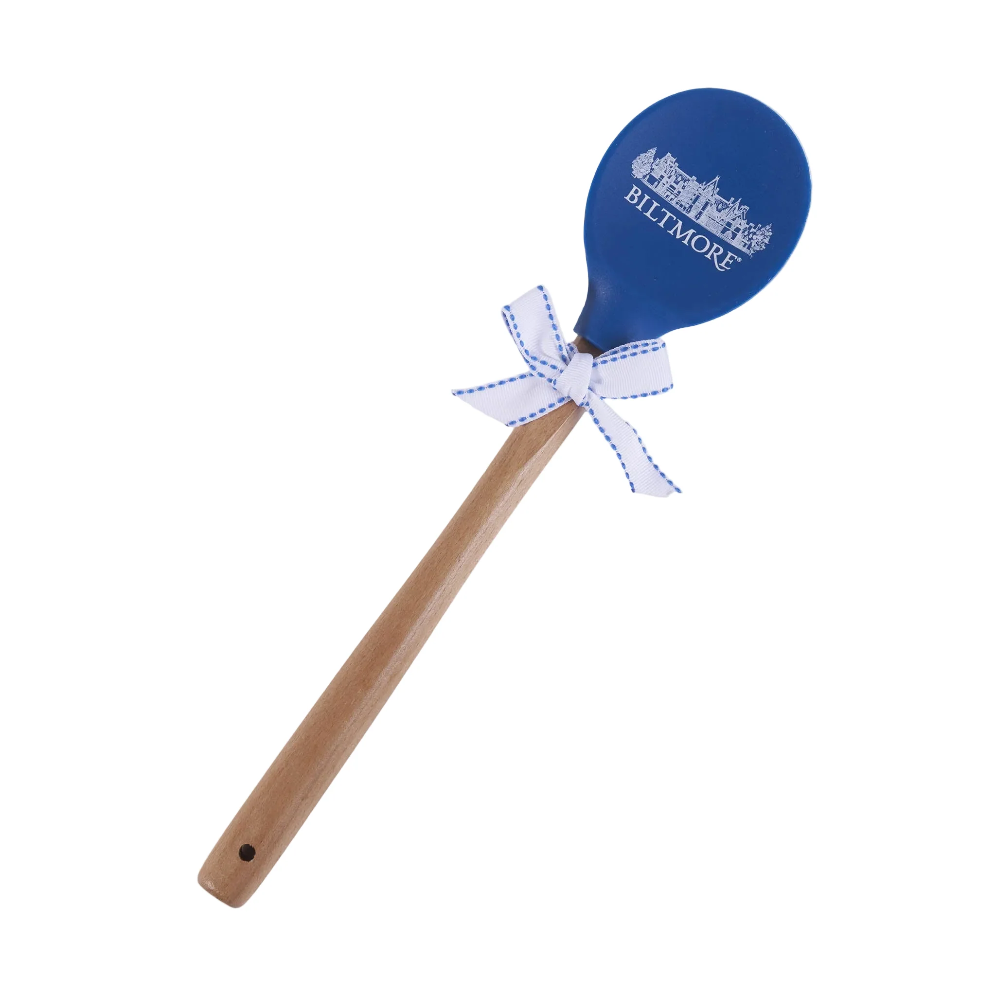 Biltmore House Wood & Silicone Spoon – Blue