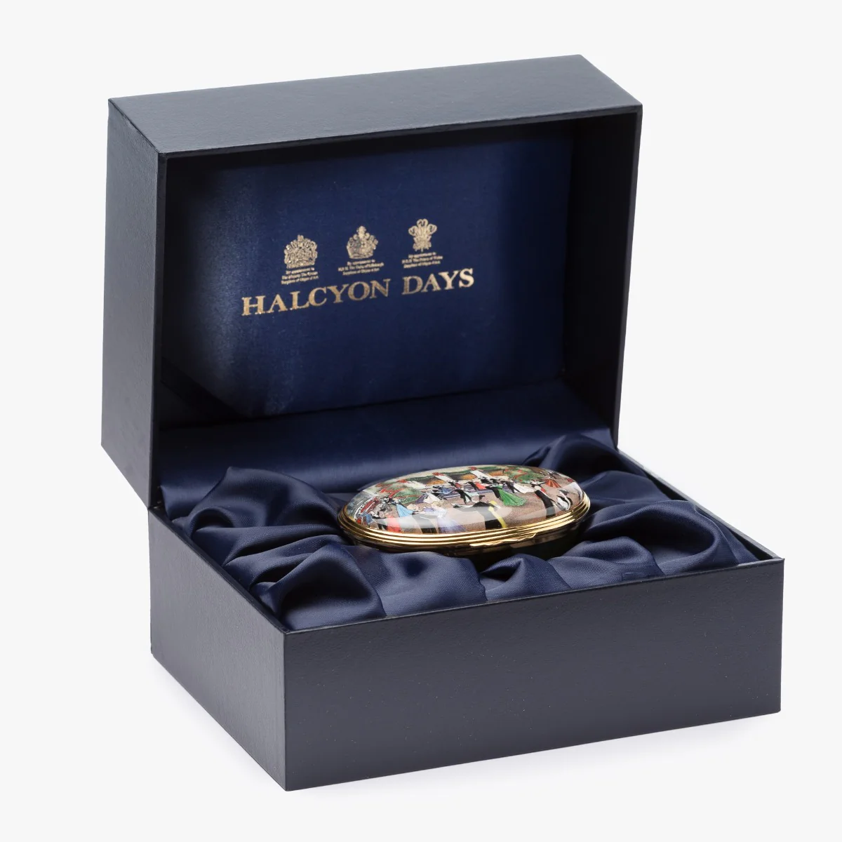 Biltmore® Banquet Hall Green Enamel Music Box by Halcyon Days - Image 3
