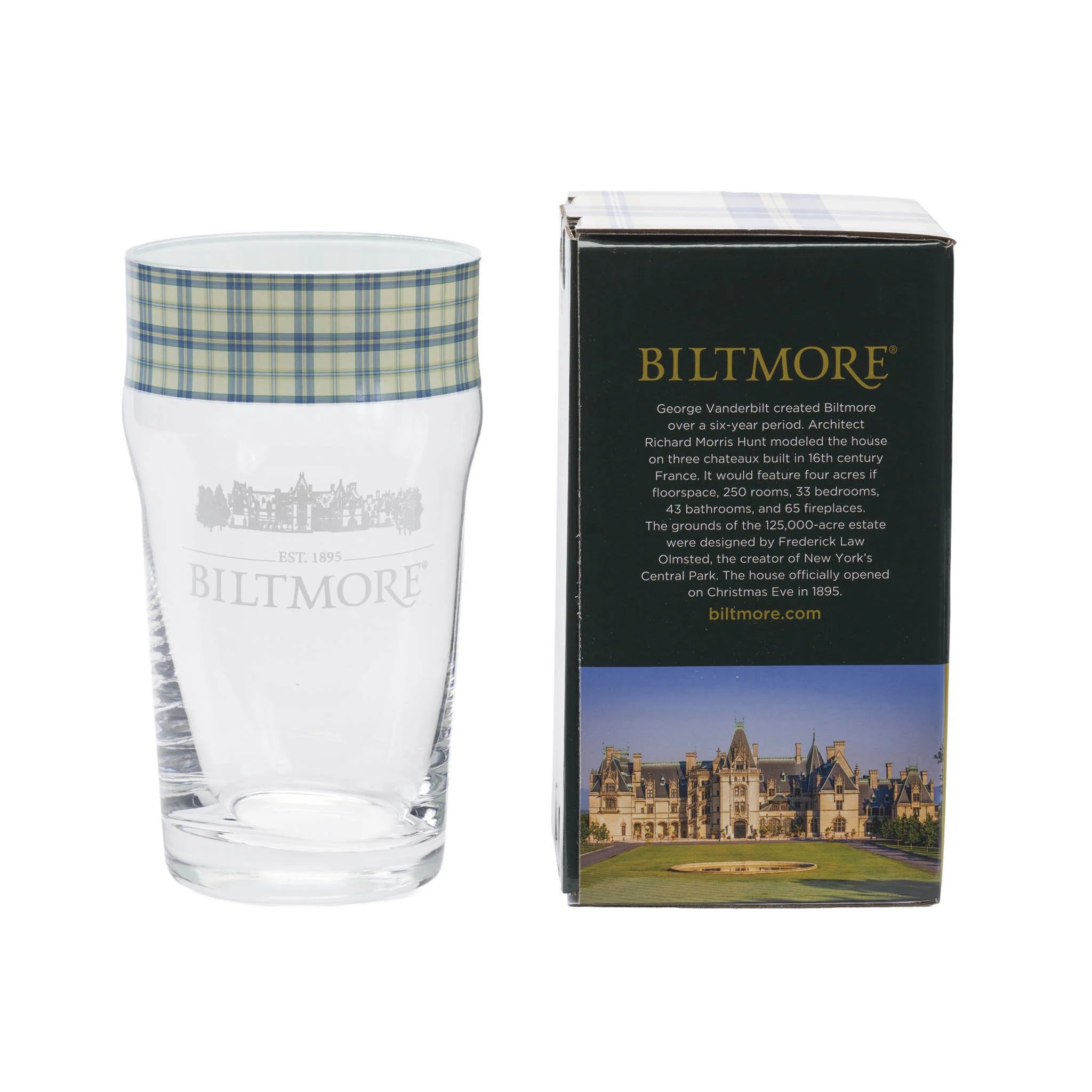 Biltmore Tartan Pint Glass - Image 2