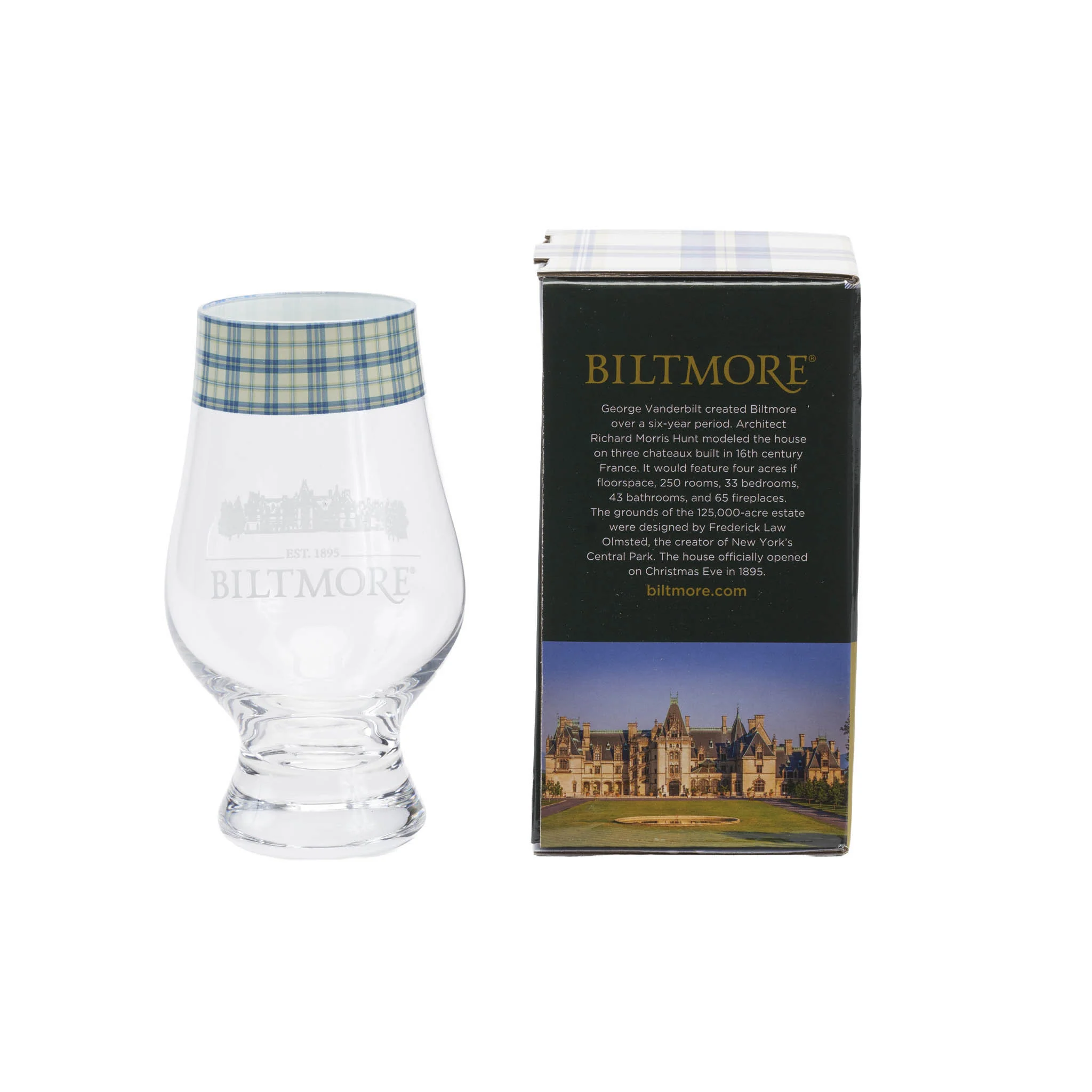 Biltmore Tartan Whiskey Glass - Image 2