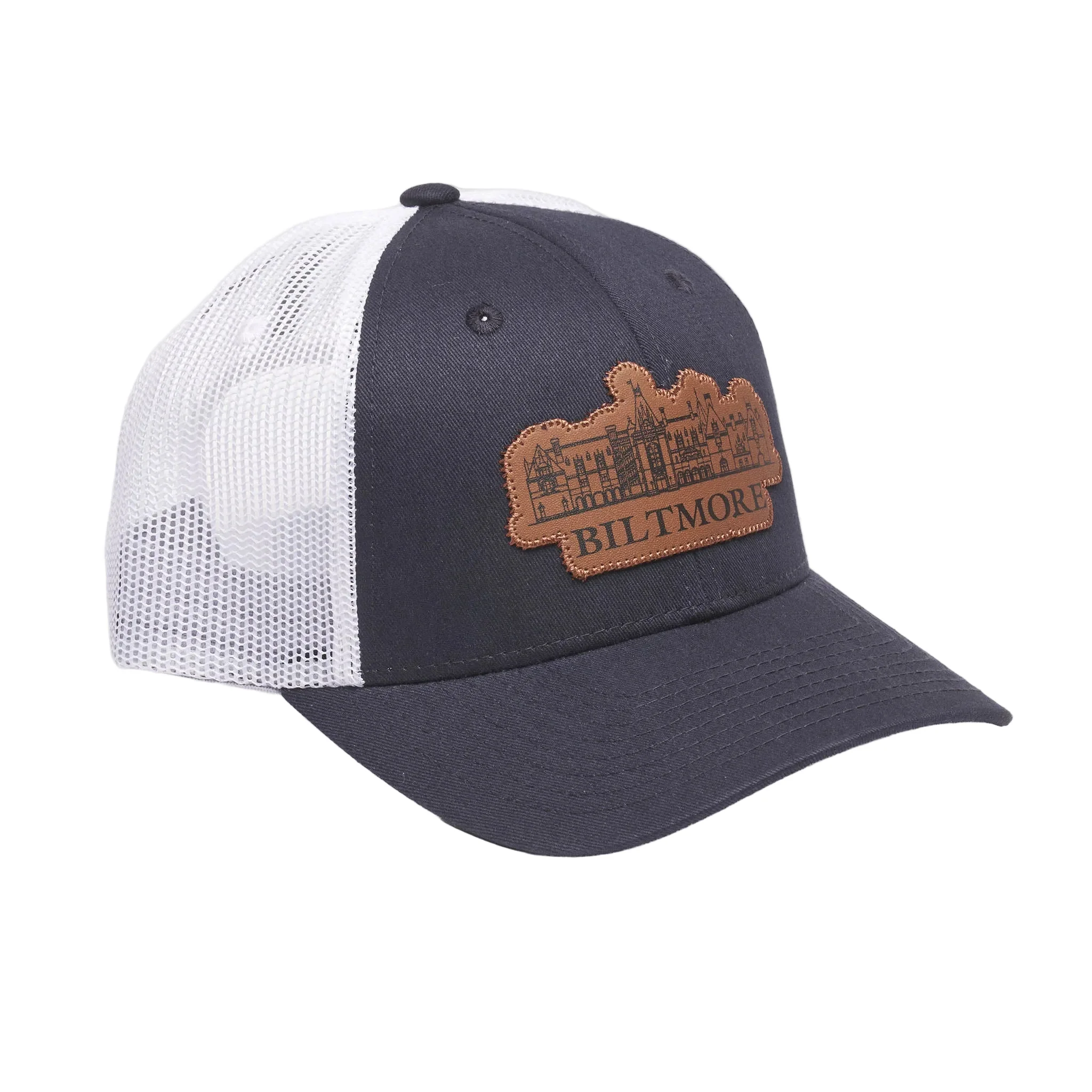 Biltmore House Badge Hat – Navy Blue, White - Image 2