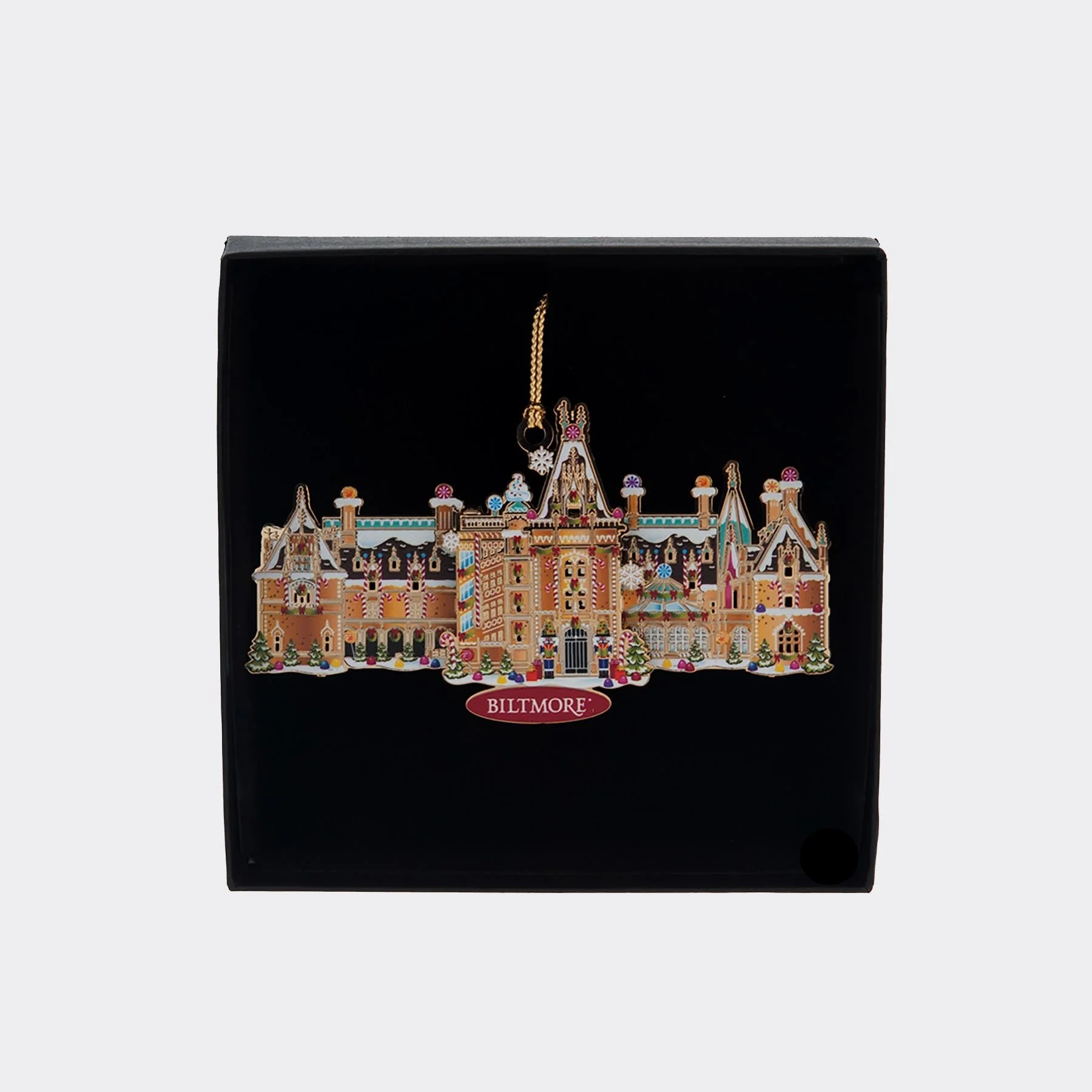 Christmas at Biltmore Gold Ornament – Gingerbread Biltmore House - Image 2