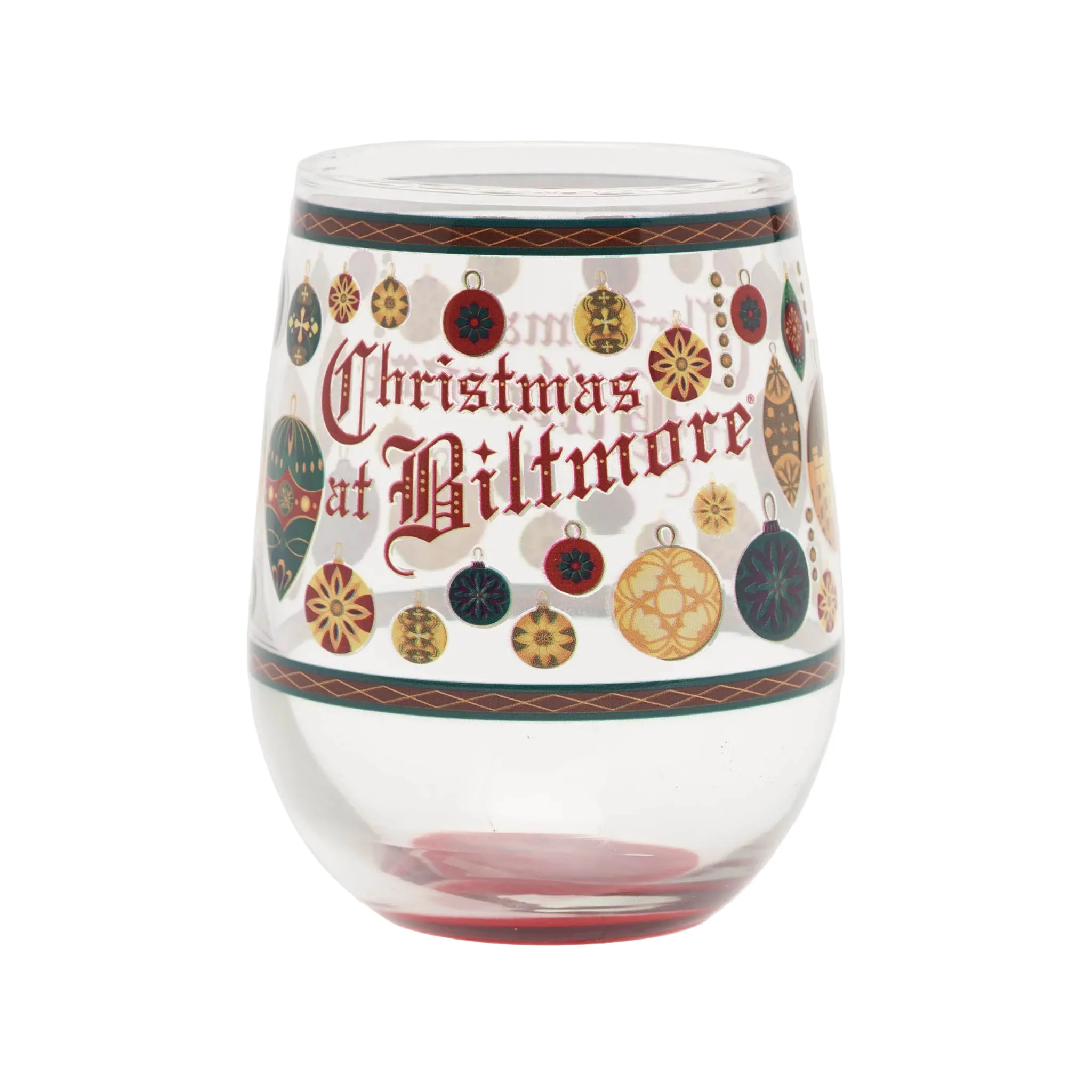 Christmas at Biltmore Stemless Wine Glass