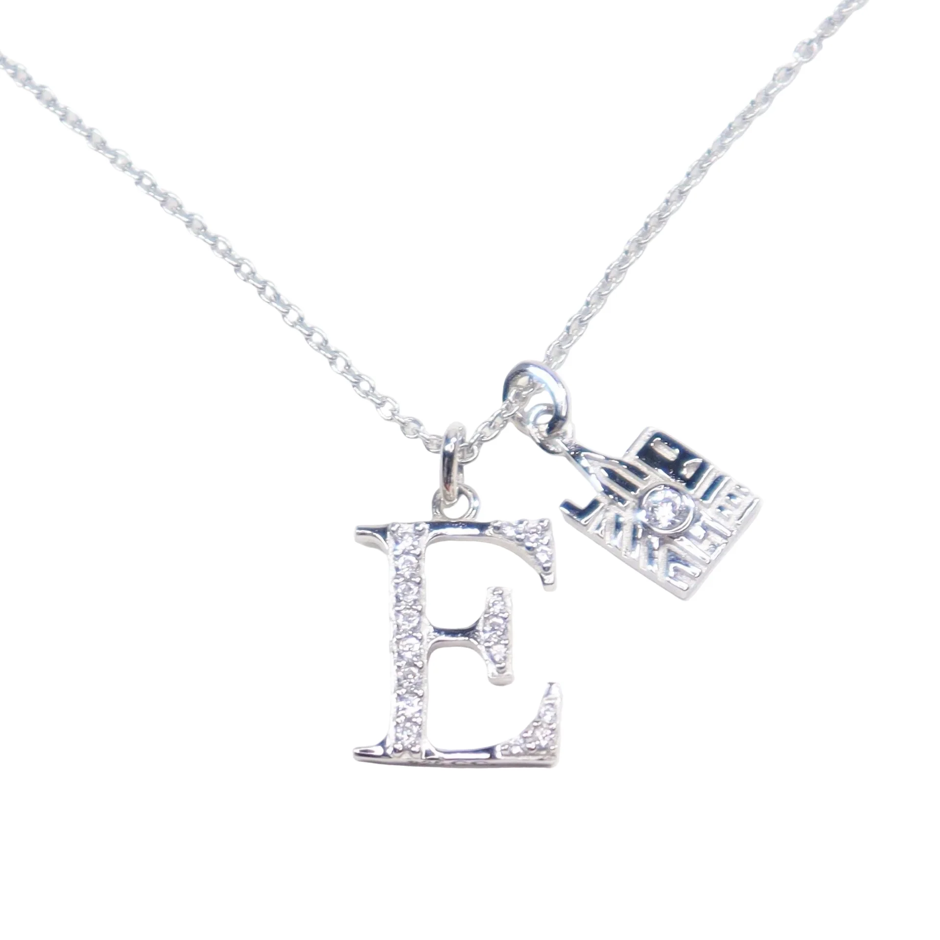 CRISLU Sparkling Initial E Charm