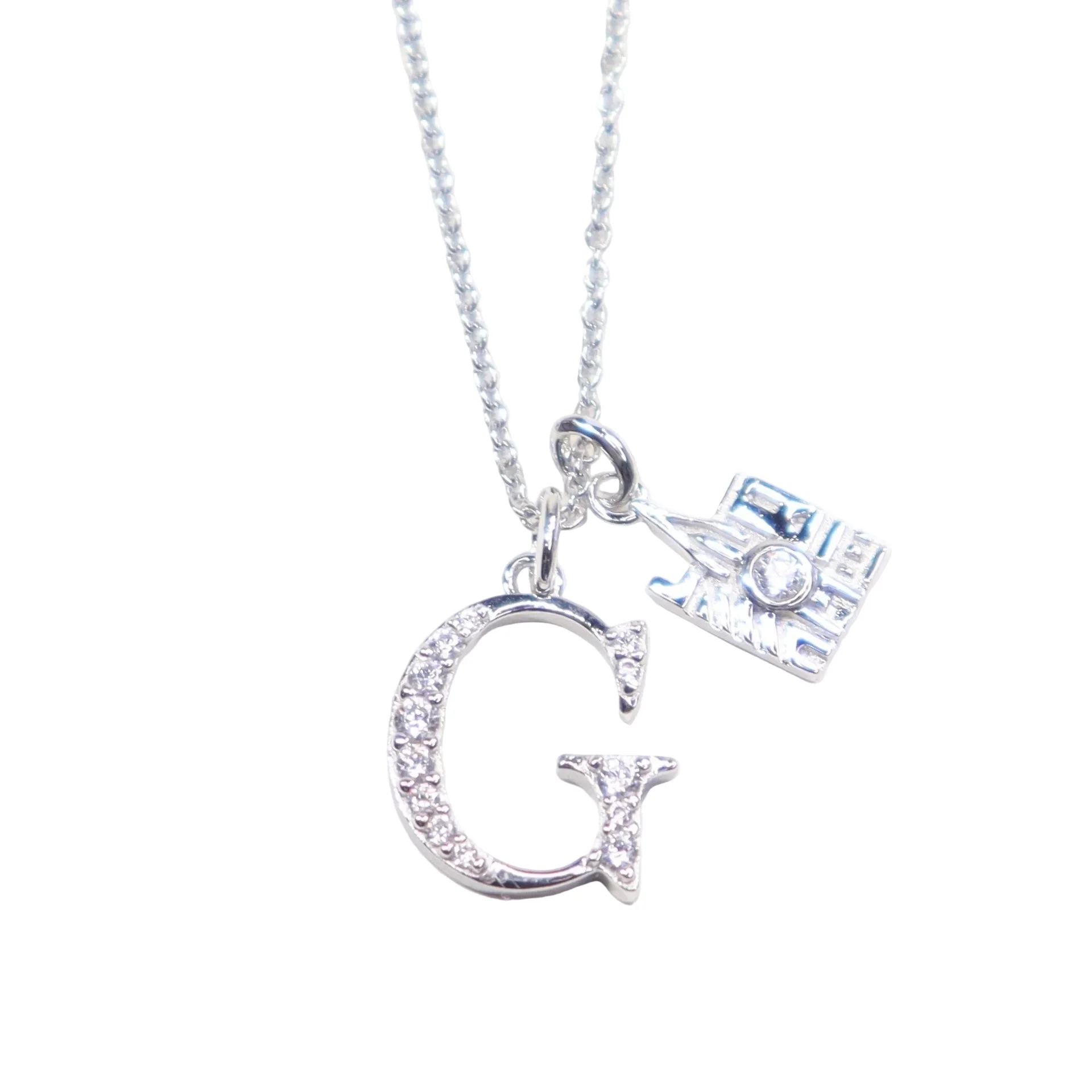 CRISLU Sparkling Initial G Charm