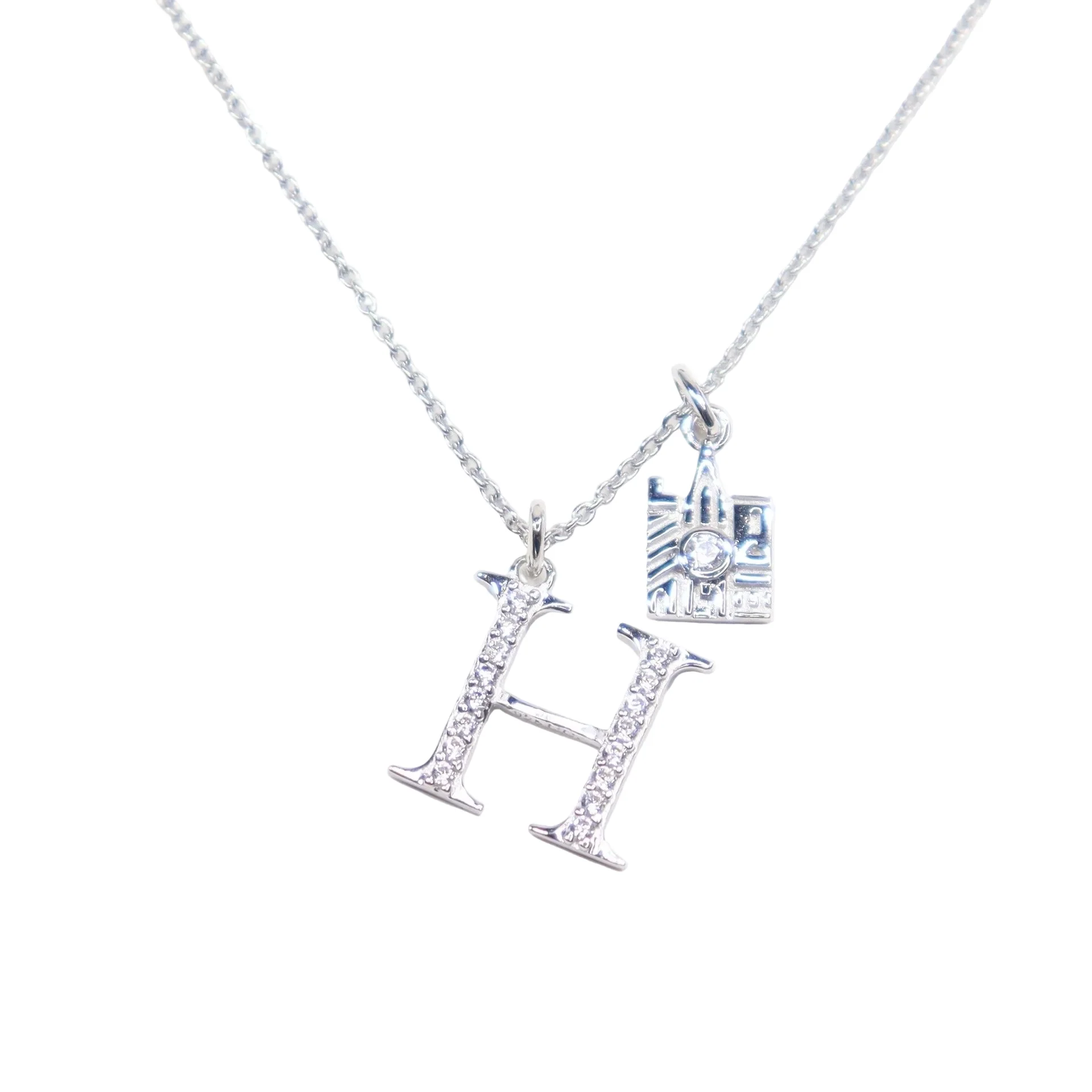 CRISLU Sparkling Initial H Charm