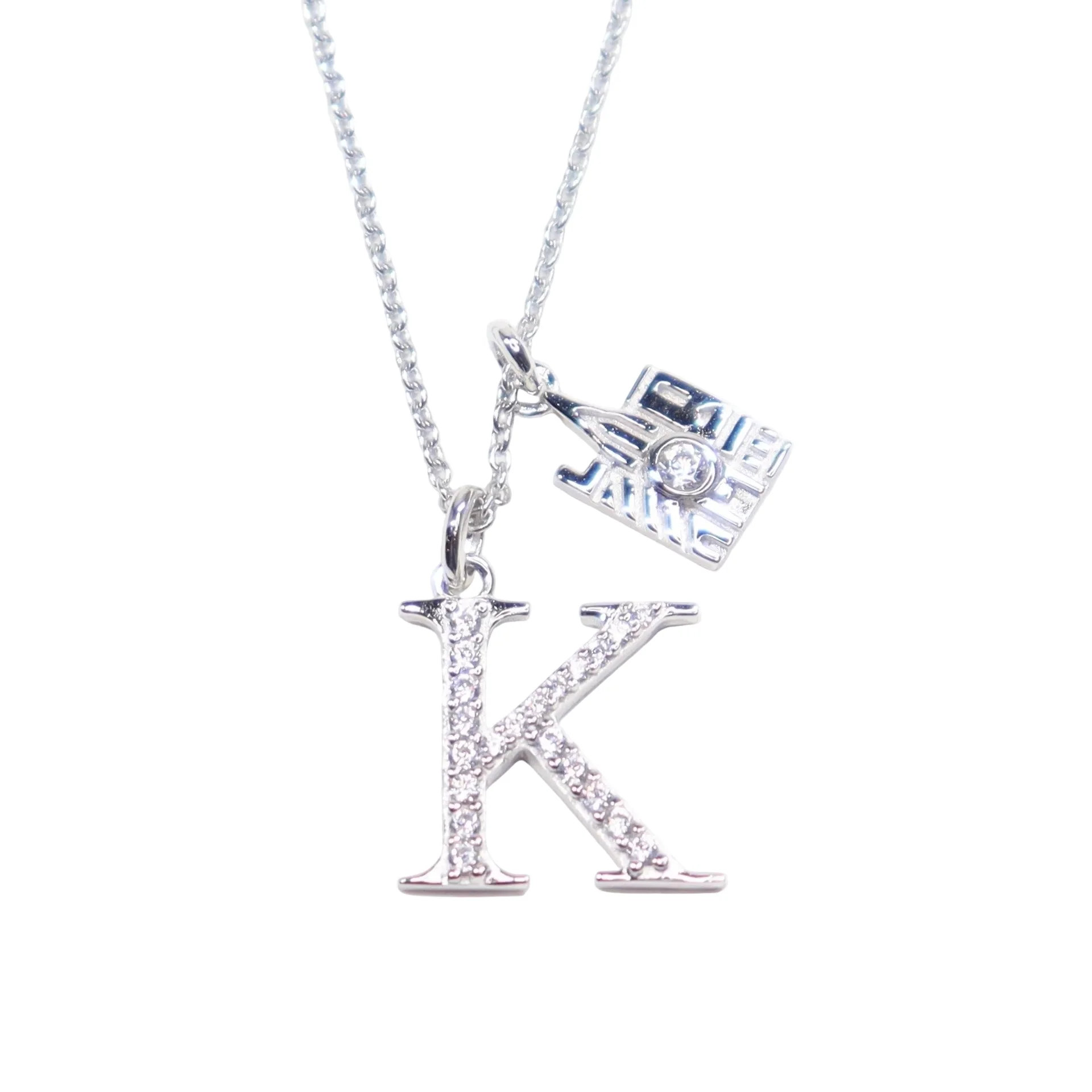 CRISLU Sparkling Initial K Charm