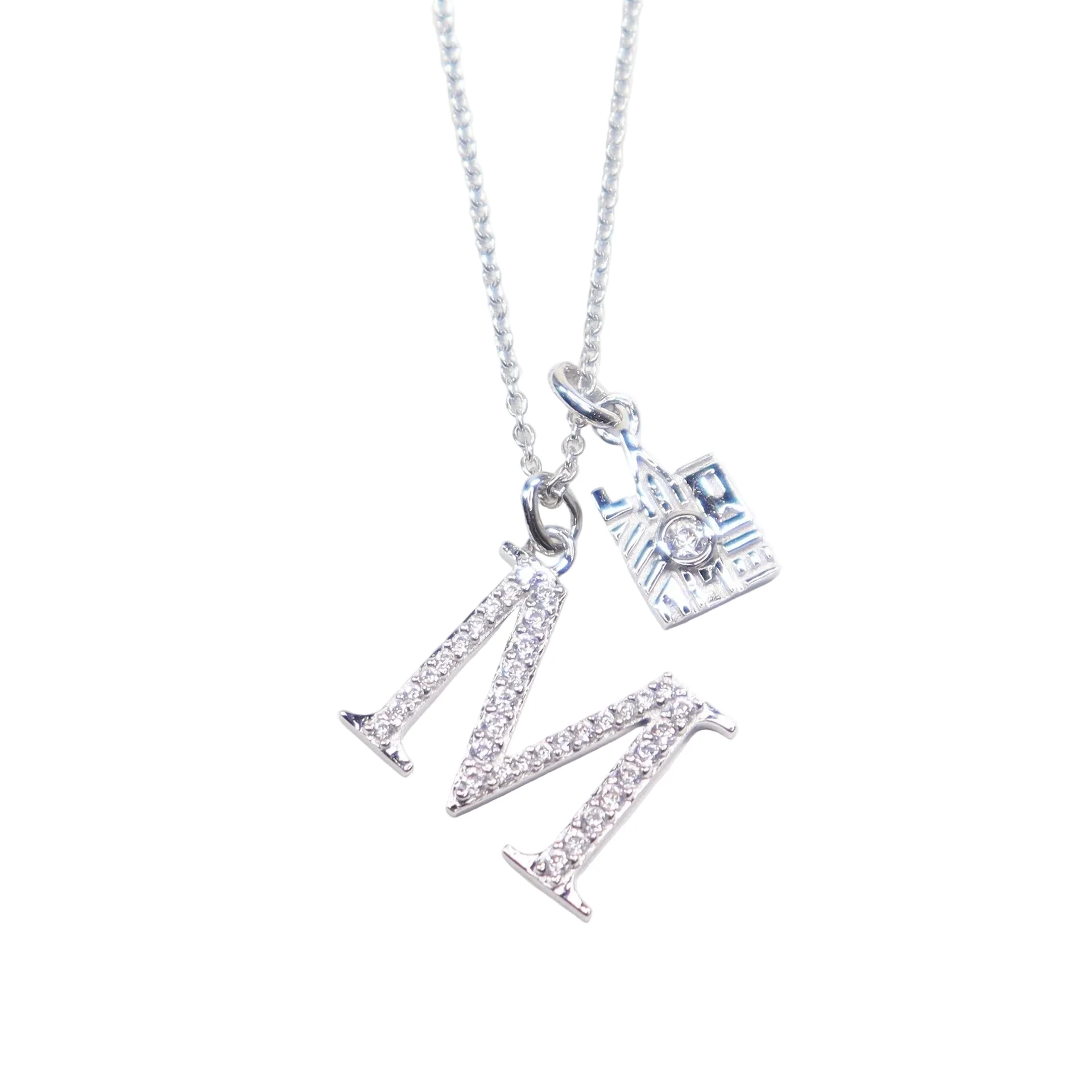 CRISLU Sparkling Initial M Charm