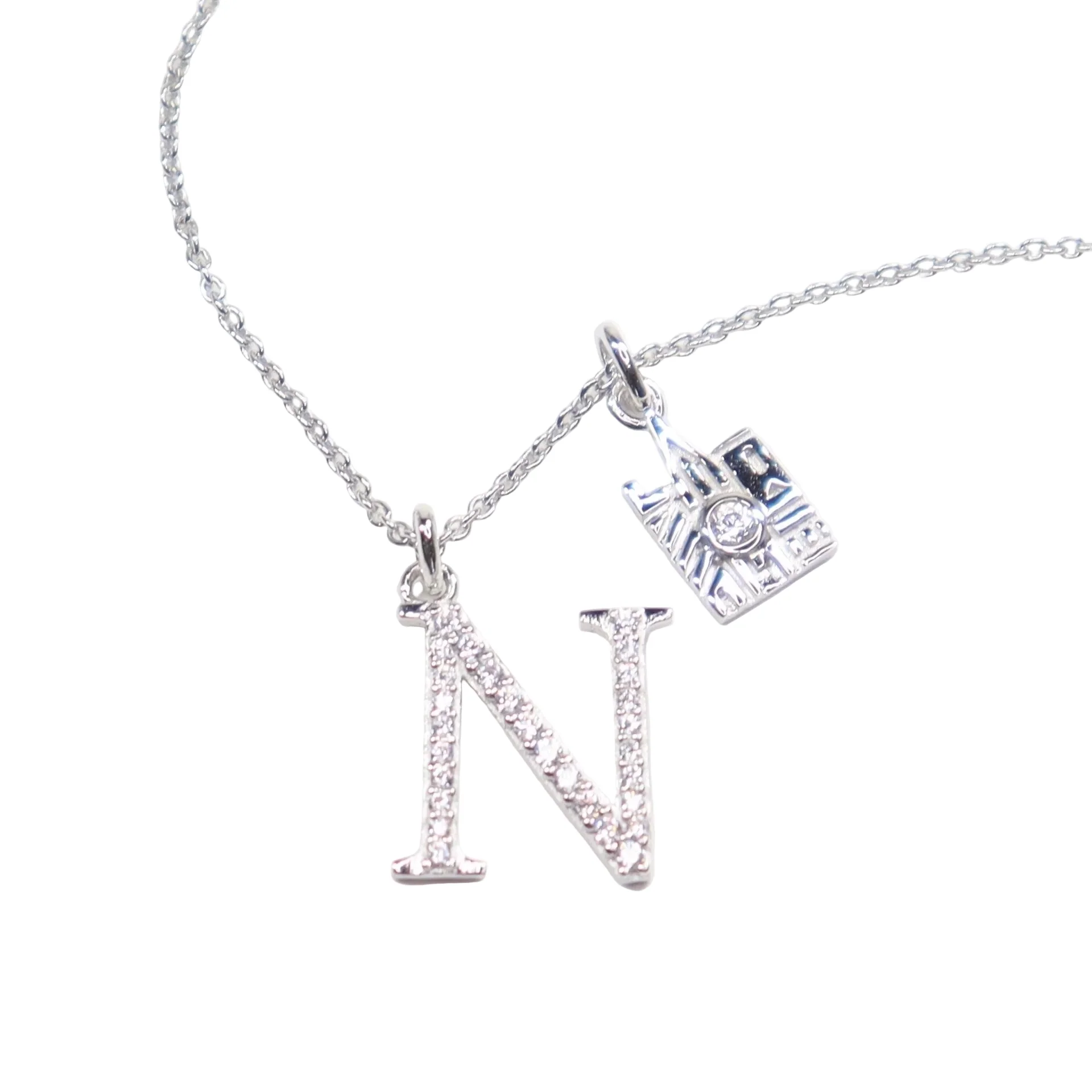 CRISLU Sparkling Initial N Charm