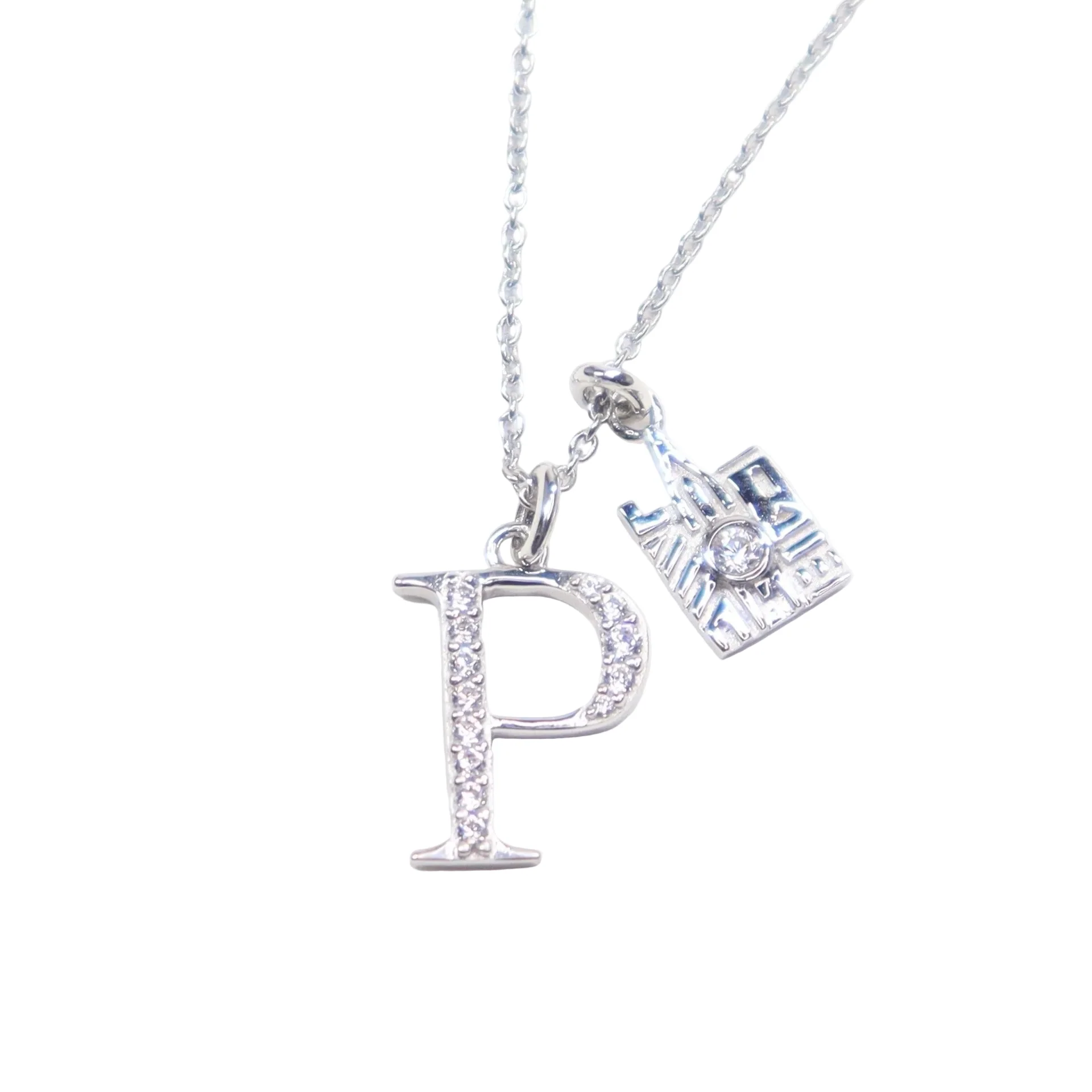 CRISLU Sparkling Initial P Charm