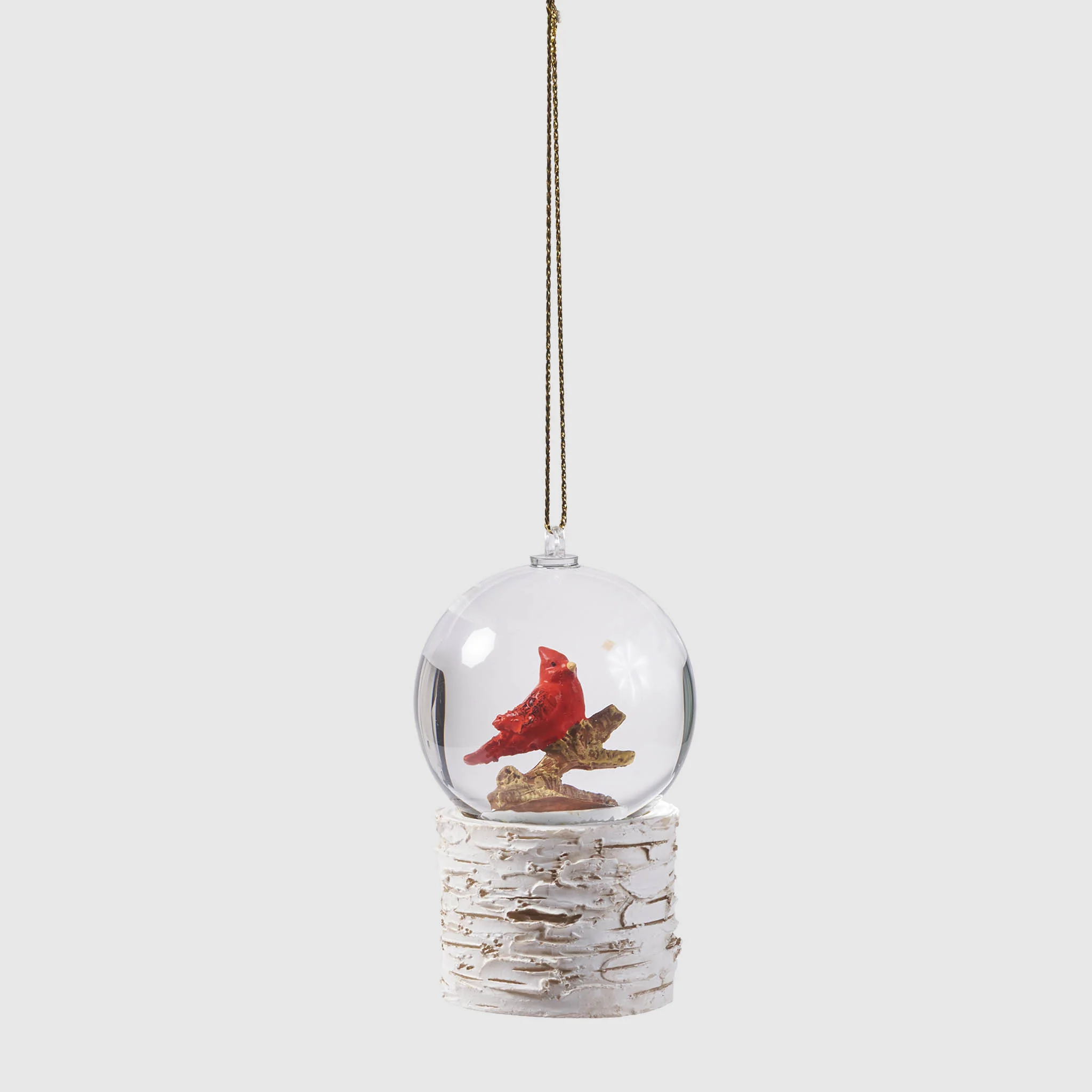 Glitter Dome Cardinal Ornament – Winter Garden Collection