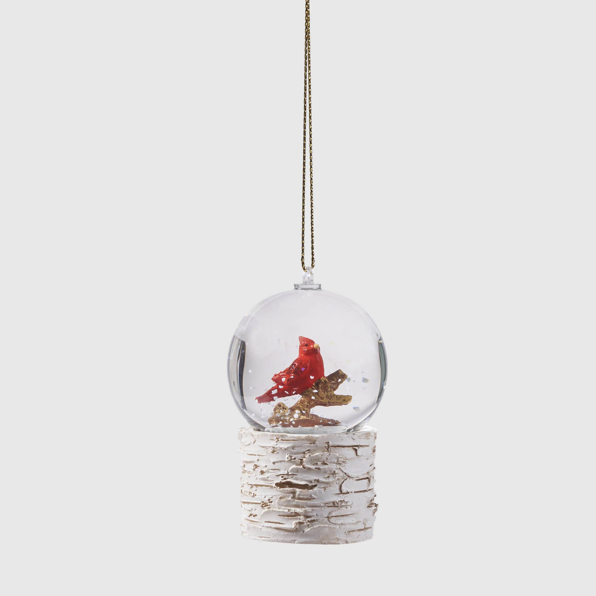 Glitter Dome Cardinal Ornament – Winter Garden Collection - Image 2