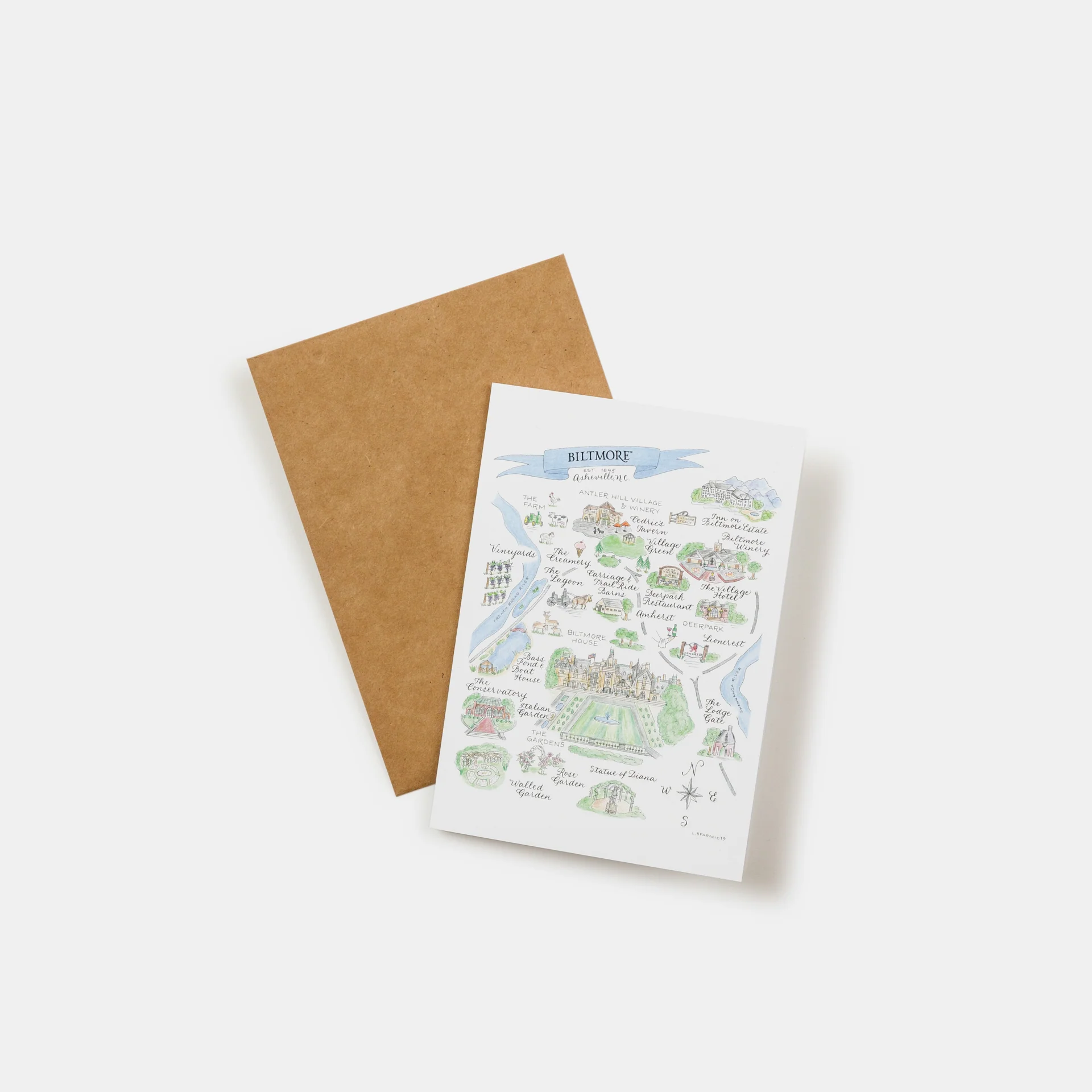 Hand-Lettered Biltmore® Map Card - Image 3