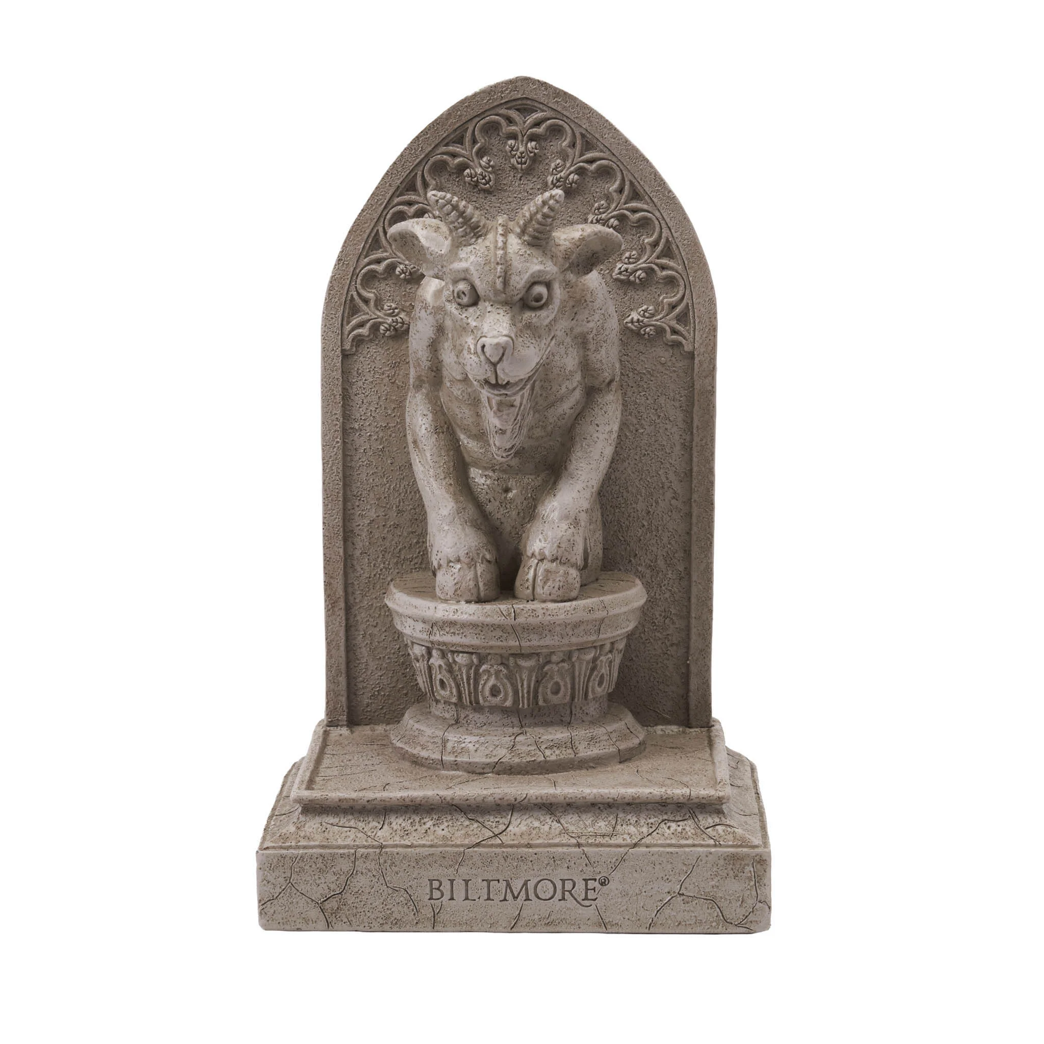 Horned Guardian Concrete Bookend