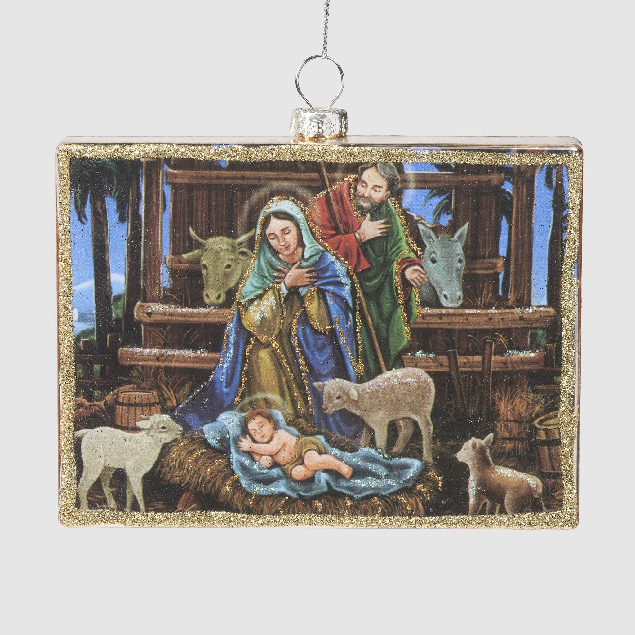 Nativity Scene Glass Ornament – Tapestry Gallery Collection