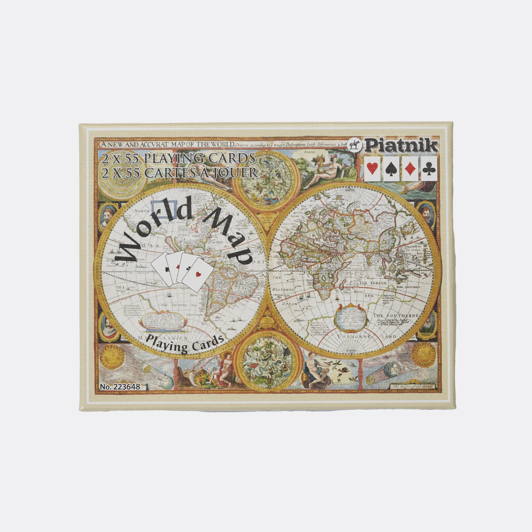 Old World Map Playing Cards