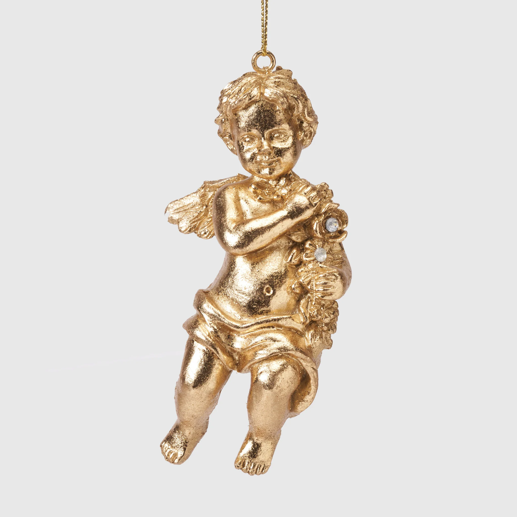 Champagne Gold Cherub Ornament – Tapestry Gallery Collection - Image 3