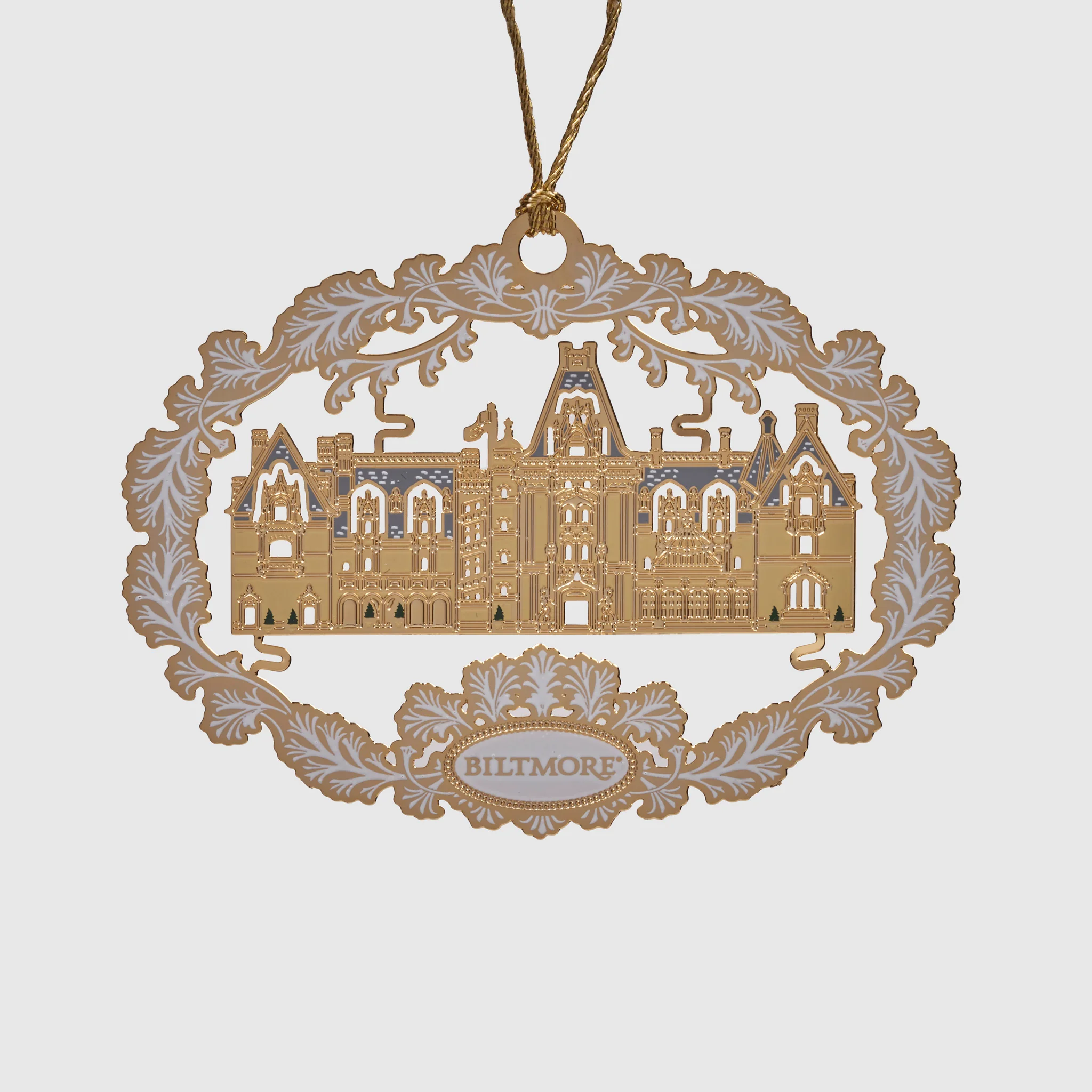 Oval Scroll-Framed Biltmore House Ornament
