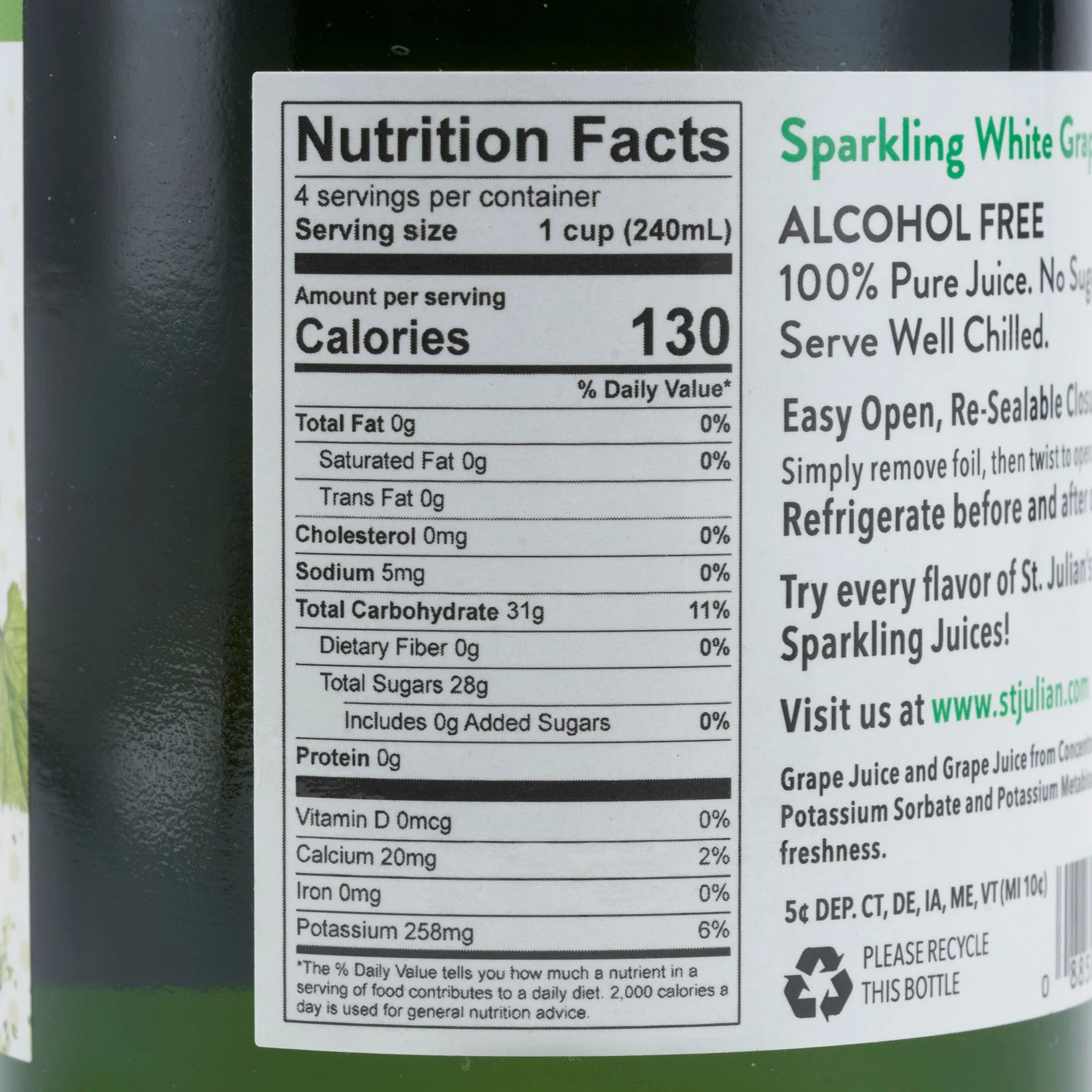 Sparkling White Grape Juice - Image 3