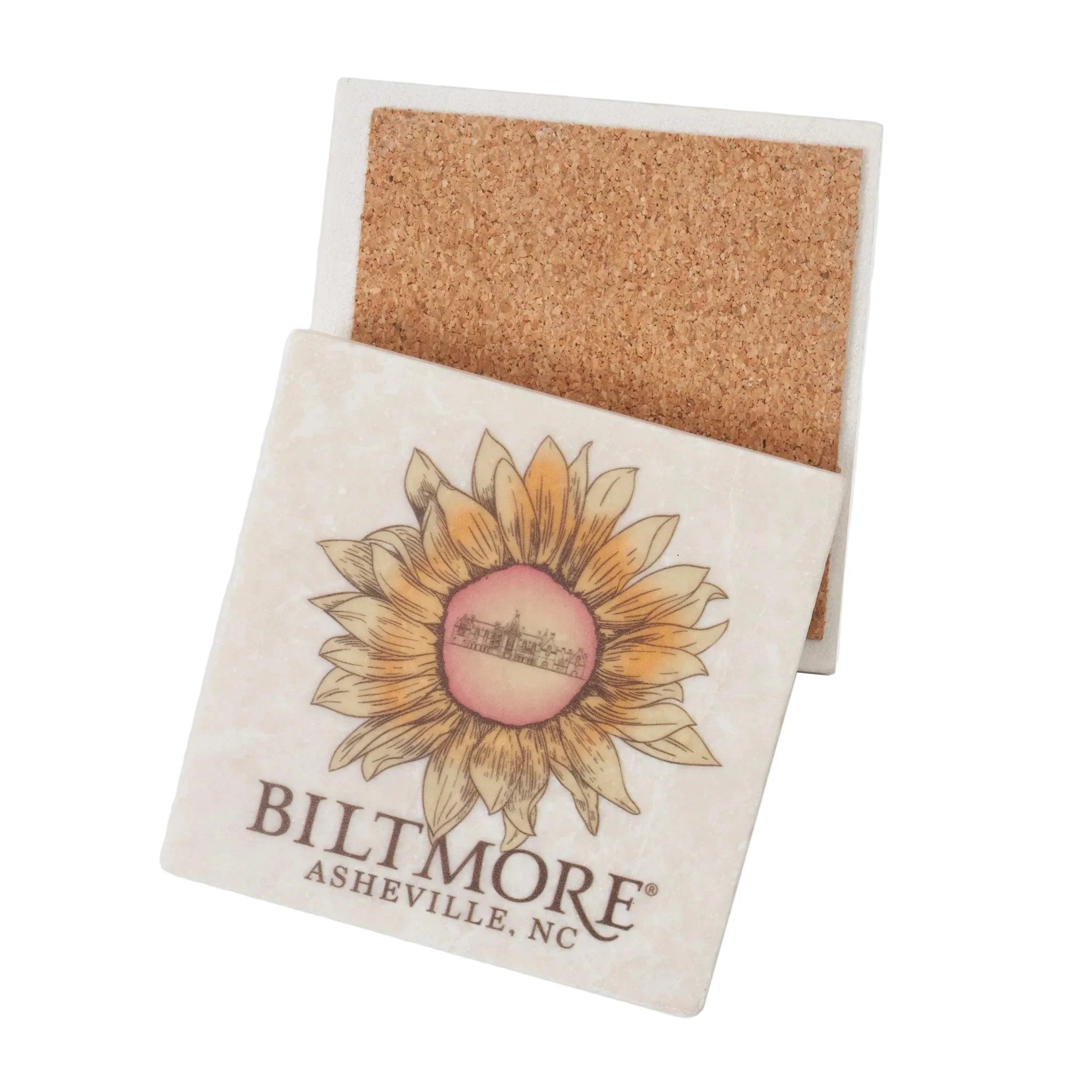 Sunflowers at Biltmore Coaster - Stone
