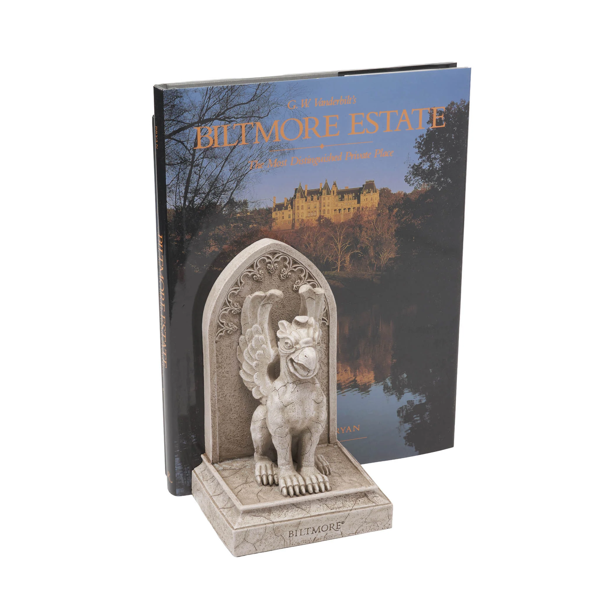 Winged Gargoyle Concrete Bookend - Image 3